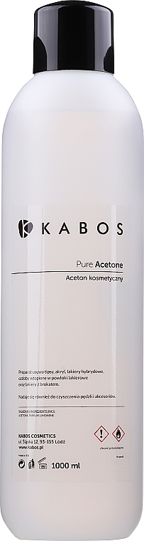 Cosmetic Acetone - Kabos Pure Acetone — photo N1