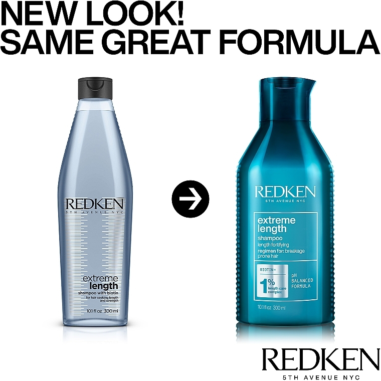 Strengthening Biotin Long Hair Shampoo - Redken Extreme Length Shampoo — photo N2