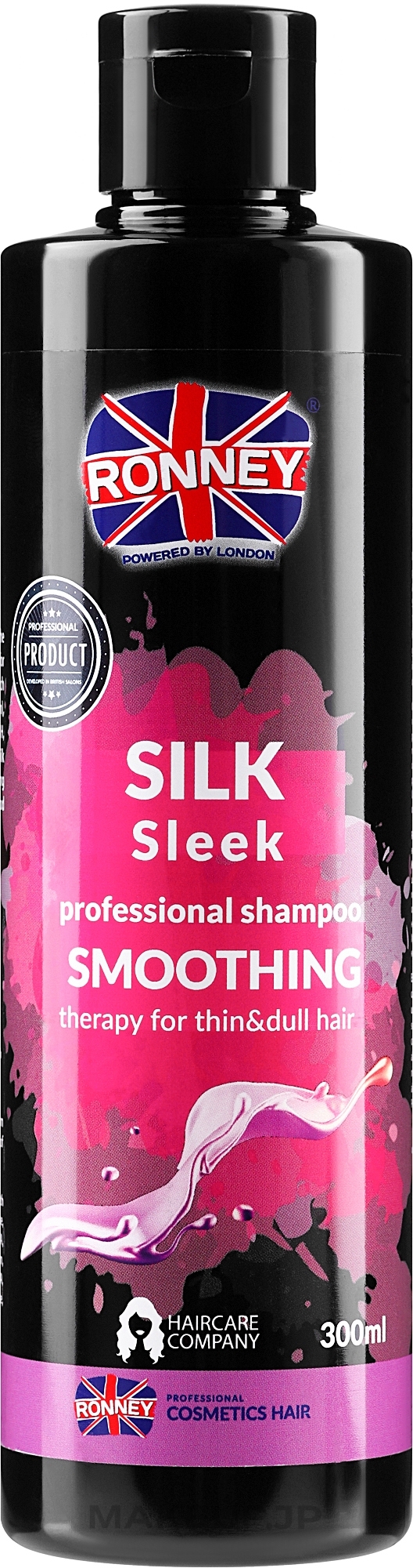 Silk Protein Shampoo - Ronney Professional Silk Sleek Smoothing Shampoo — photo 300 ml