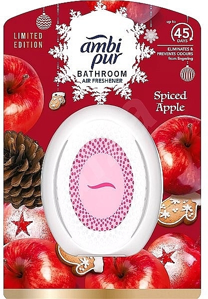 Bathroom Air Freshener 'Spicy Apple' - Ambi Pur Bathroom Spiced Apple — photo N1