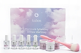 Fragrances, Perfumes, Cosmetics Set - Kabos Magic Dip System Nyear Set (base/14ml + top/14ml + activ/14ml + nail/prep/14ml + br/clean/14ml + pow/nail/3x20g + accessory)