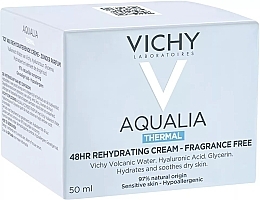 Unscented Moisturizing Cream - Vichy Aqualia Thermal 48H Rehydrating Cream Fragrance Free — photo N2