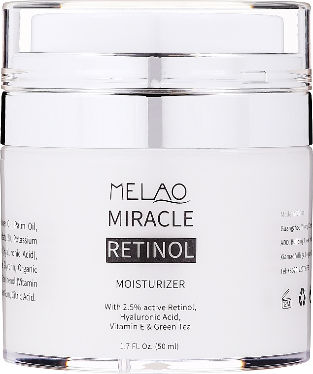 Moisturizing Retinol 2.5% Face Cream - Melao Retinol Moisturizer Face Cream — photo N1