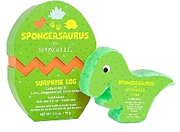 Reusable Foaming Bath Sponge for Kids 'T-Rex' - Spongelle Spongeasaurus T-Rex Body Wash Infused Buffer — photo N1