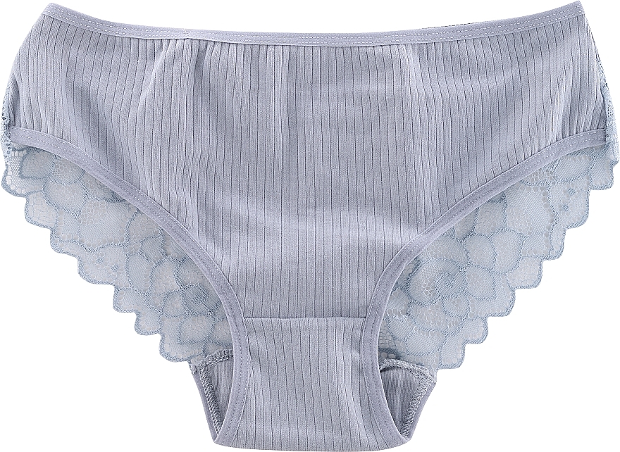 Women Bikini Panties with Lace BDM601-006, grey - Moraj — photo N1