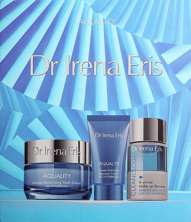 Set - Dr Irena Eris Aquality (f/cr/30ml + f/cr/50ml + remover/50ml) — photo N1