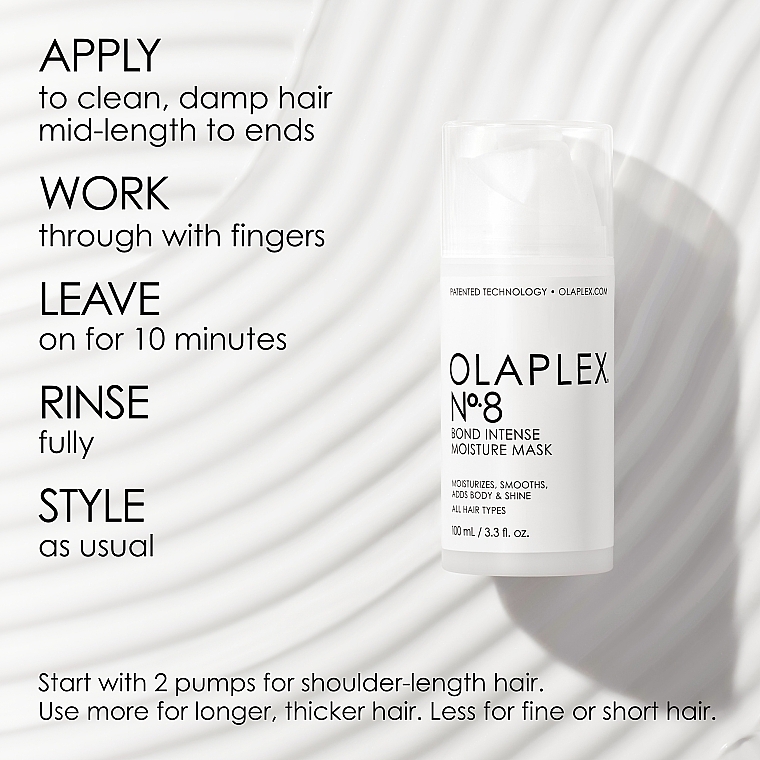 Restoration Of Hair Structure Blond Intense Moisture Mask - Olaplex №8 Blond Intense Moisture Mask — photo N4