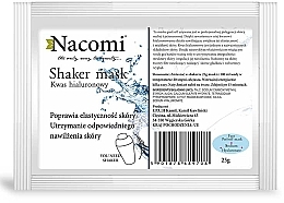 Fragrances, Perfumes, Cosmetics Alginate Face Mask with Hyaluronic Acid - Nacomi Shaker Mask