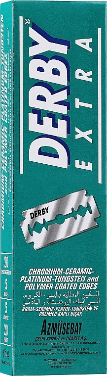 Blades, 100pcs - Derby Extra Double Edge Razor Blades — photo N1