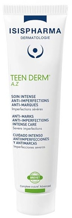 Anti-Imperfections Face Cream - Isispharma Teen Derm Anti-Marks Anti-Imperfections Intense Care — photo N1