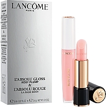 Fragrances, Perfumes, Cosmetics Set - Lancome Lipcare Routine Duo L'Absolu Plumper & LA Base (l/gloss/8ml + l/balm/3.4g)