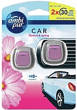 Fragrances, Perfumes, Cosmetics Car Air Freshener 'Flowers and Cherry' - Ambi Pur Duo