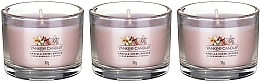 Scented Candle Set "Vanilla Creme Brulee" - Yankee Candle Vanilla Creme Brulee (candle/3x37g) — photo N2