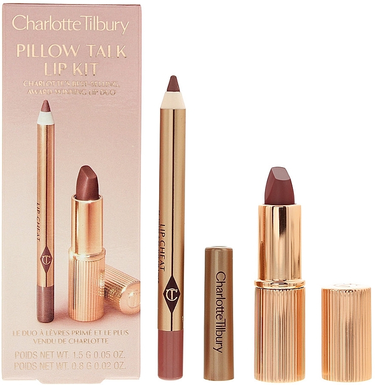 Lip Kit - Charlotte Tilbury Pillow Talk Lip Kit (liner/0.8g + lipstick/1.5g) — photo N1