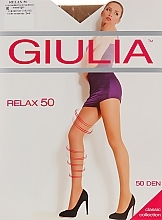 Fragrances, Perfumes, Cosmetics Tights "Relax" 50 Den, caramel - Giulia