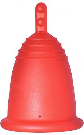 Menstrual Cup with Stem, size S, red - MeLuna Classic Menstrual Cup Stem — photo N1