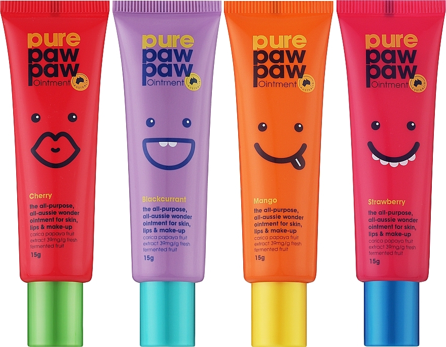 Repairing Lip Balm Set - Pure Paw Paw Four Pack (lip/balm/4x15g) — photo N2