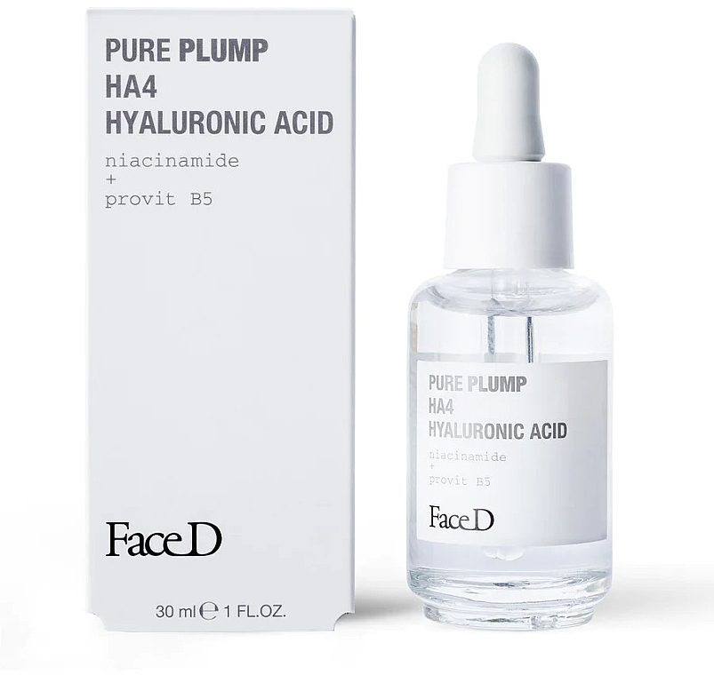 Hyaluronic Acid Face Serum - FaceD Pure Plump HA4 Hyaluronic Acid — photo N2