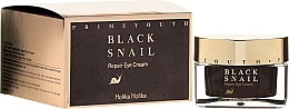 Fragrances, Perfumes, Cosmetics Repairing Eye Cream with Black Snail Extract - Holika Holika Prime Youth Black Snail Repair Eye Cream