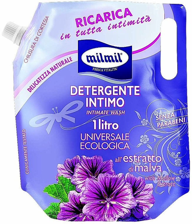 Liquid Intimate Wash Soap with Mallow Extract - Mil Mil — photo N1