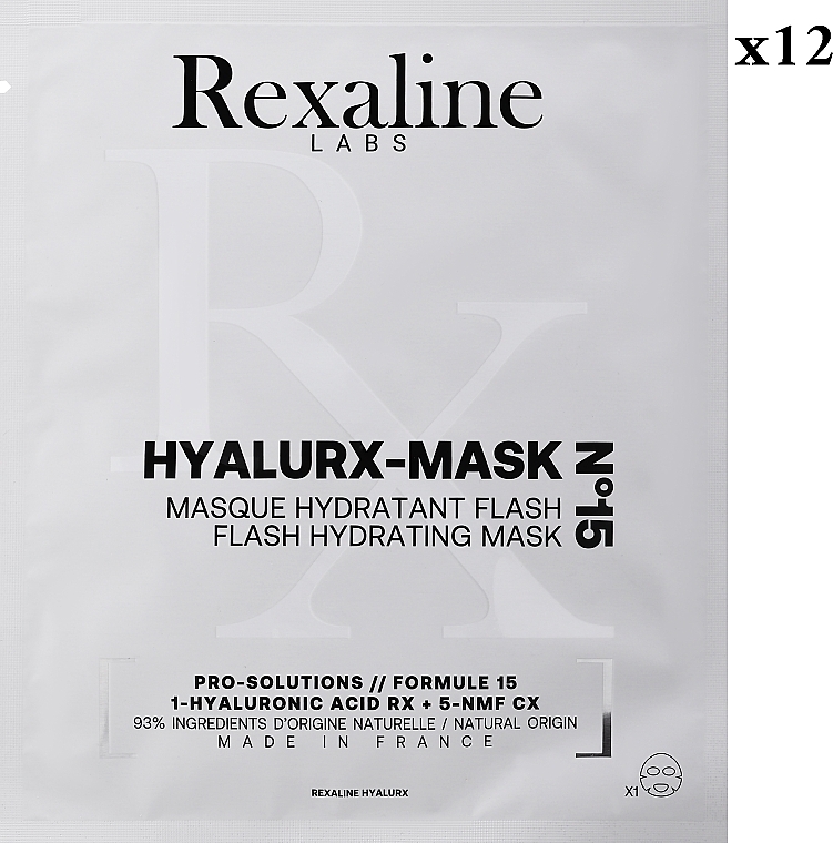 Moisturizing Face Mask - Rexaline Hyalurx-Mask N15 Flash Hydrating Mask — photo N1