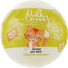 Fragrances, Perfumes, Cosmetics Yellow Kitty Bath Bomb - Milky Dream Kids