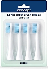 Fragrances, Perfumes, Cosmetics Replacement Toothbrush Heads, ZK0002 - Concept Sonic Toothbrush Heads Soft Clean