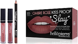 Fragrances, Perfumes, Cosmetics Set - Bellapierre Ombre Rose Kiss Proof Slay Kit (l/l/1.5g + l/cr/2x3.8ml)