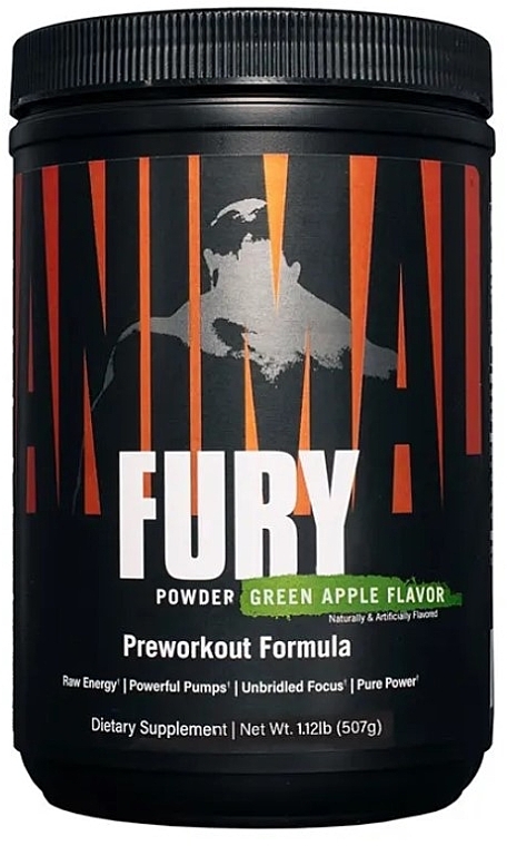 Pre-Workout Stack - Green Apple Flavour - Universal Nutrition Animal Fury Green Apple — photo N3