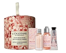 Fragrances, Perfumes, Cosmetics L'Occitane Cherry Blossom - Set (edt/mini/7,5ml+sh/gel/35ml+h/cr/10ml)