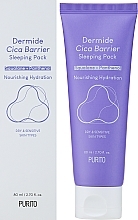 Fragrances, Perfumes, Cosmetics Regenerating Night Face Mask - Purito Dermide Cica Barrier Sleeping Pack
