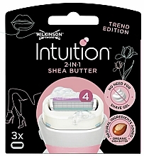 Fragrances, Perfumes, Cosmetics Razor with 3 Refill Cartridges - Wilkinson Sword Intuition Ultra Moisture