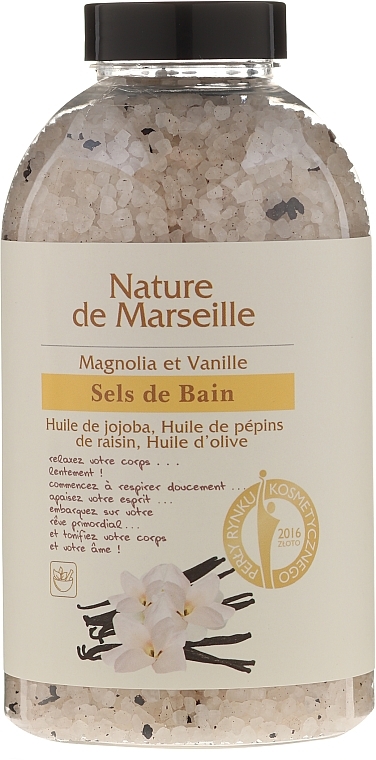 Bath Salt with Magnolia and Vanilla Flavor - Nature de Marseille — photo N1