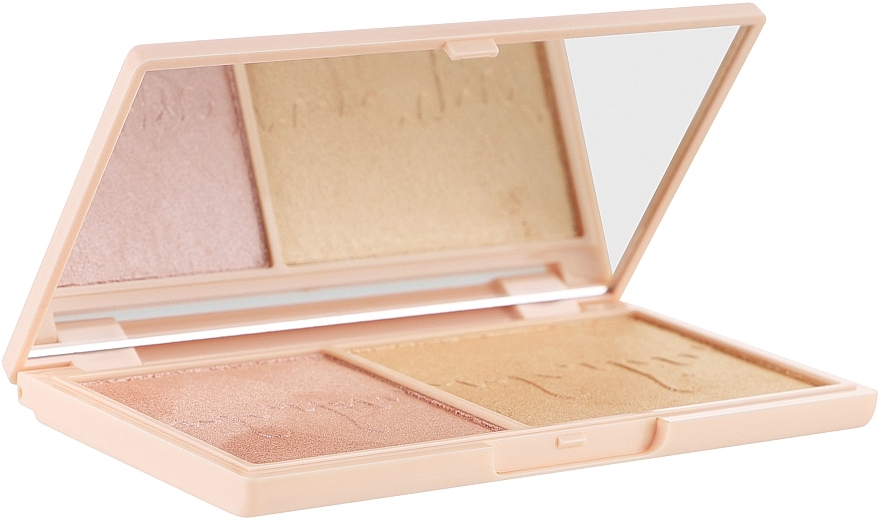 Highlighter Palette - I Heart Revolution Chocolate Rose Gold Glow — photo N3