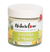 Fragrances, Perfumes, Cosmetics Lime & Mango Deodorant Cream - Naturolove 