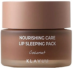 Coconut Scented Night Lip Mask - Klavuu Nourishing Care Lip Sleeping Pack Coconut — photo N1
