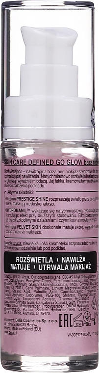 Primer - Delia Cosmetics Go Glow Face Primer — photo N2