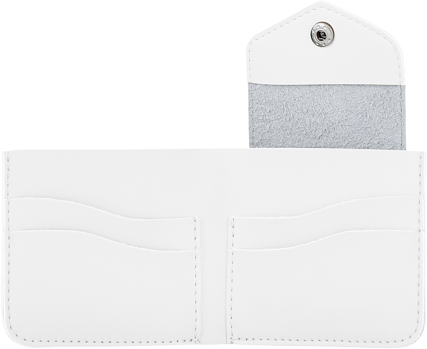 White Wallet in Gift Box "Classy" - MAKEUP Bi-Fold Wallet White — photo N3