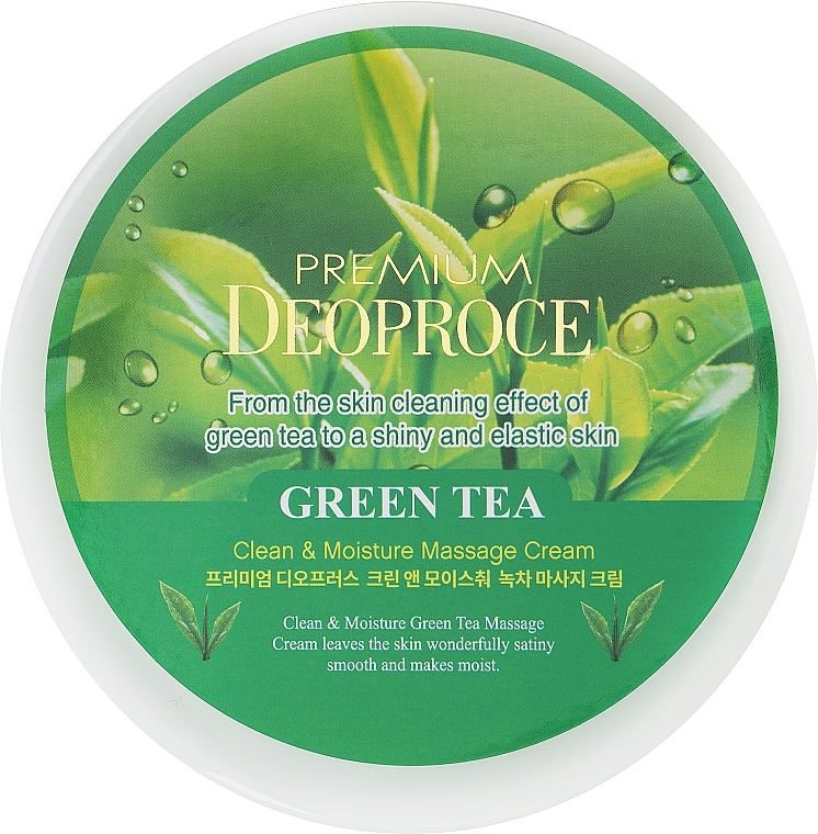 ボディマッサージクリーム - Deoproce Premium Deoproce Clean & Moisture Green Tea Massage Cream — photo N1