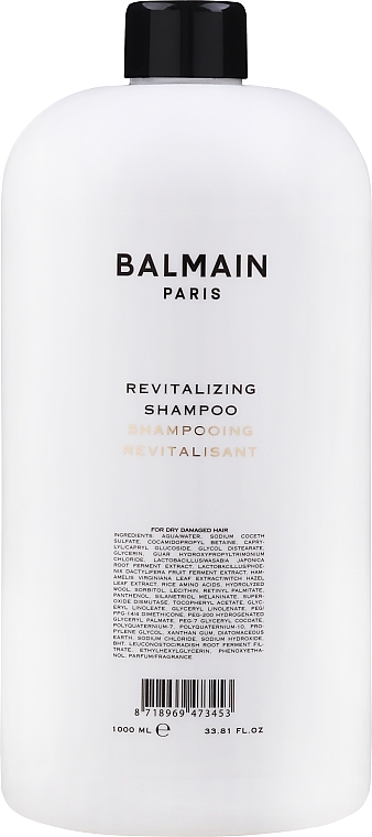 Repair Hair Shampoo - Balmain Paris Hair Couture Revitalizing Shampoo — photo N2
