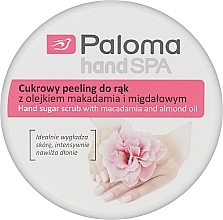 Fragrances, Perfumes, Cosmetics Sugar Hand Peeling with Macadam & Almond Oil - Paloma Hand SPA 