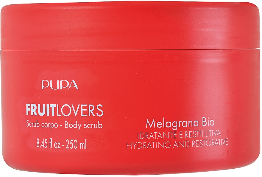 Body Scrub 'Pomegranate' - Pupa Fruit Lovers Pomegranate Organic Body Scrub — photo N1