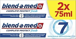 Set - Blend-A-Med 3D White Extra Fresh (toothpaste/2*75ml) — photo N14