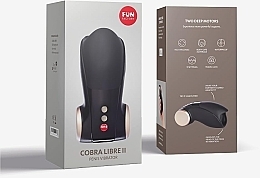 Masturbator, Black - Fun Factory Men's Vibrating Masturbator Cobra Libre II Black — photo N5