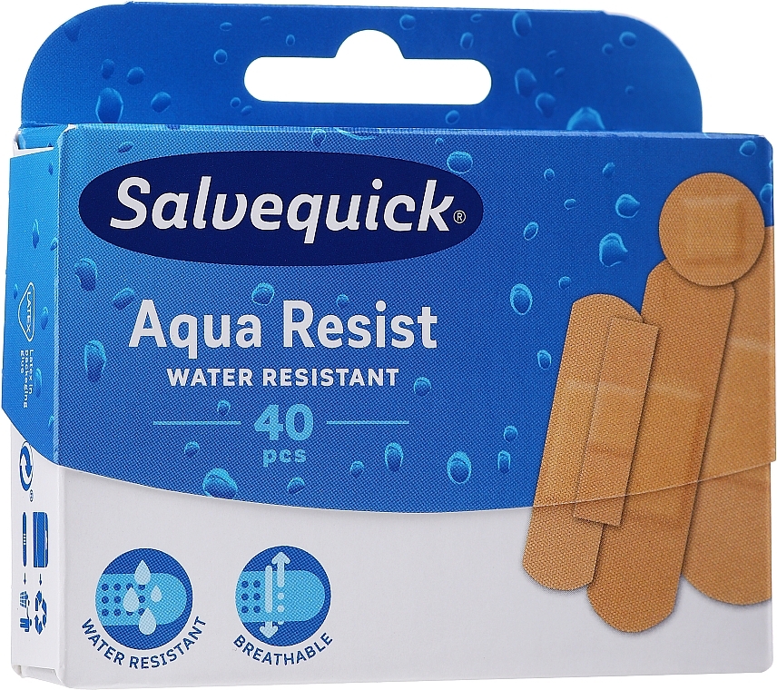 Waterproof Plasters - Salvequick Aqua Resist — photo N2