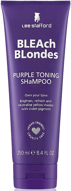 Toning Shampoo for Colored Hair - Lee Stafford Bleach Blondes Purple Toning Shampoo — photo N5