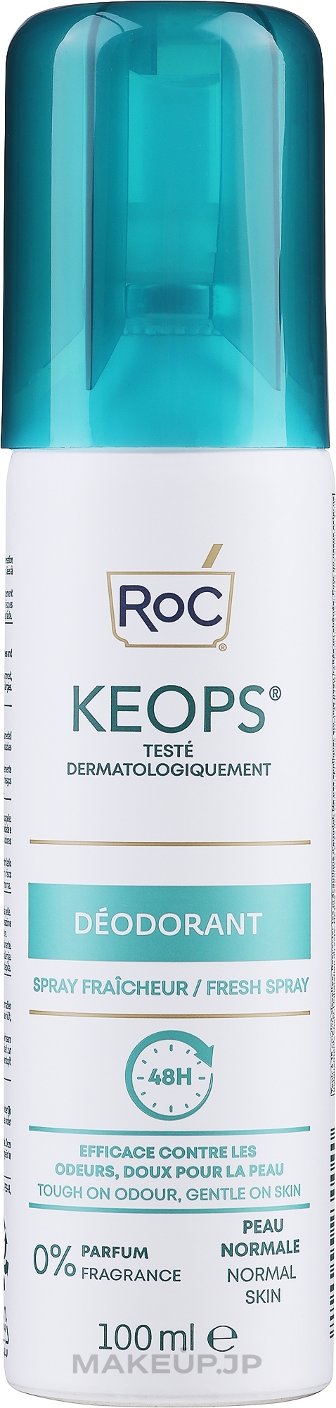 Antiperspirant Deodorant - RoC Keops 48H Fresh Deodorant Spray — photo 100 ml