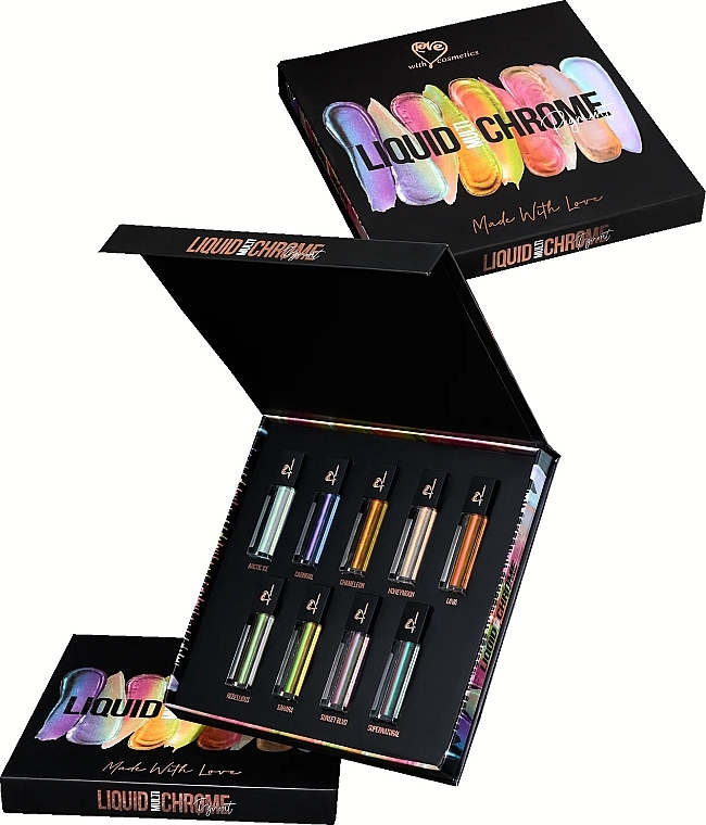 With Love Cosmetics Liquid Chromes Full Collection - Liquid Pigment Set — photo N1