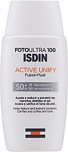 Sun-protecting Anti-Stain Face Fluid - Isdin Foto Ultra 100 Active Unify Fusion Fluid SPF50+ — photo N2