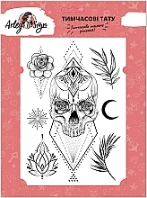 Fragrances, Perfumes, Cosmetics Flash Tattoo "Skull in Geometry" - Arley Sign